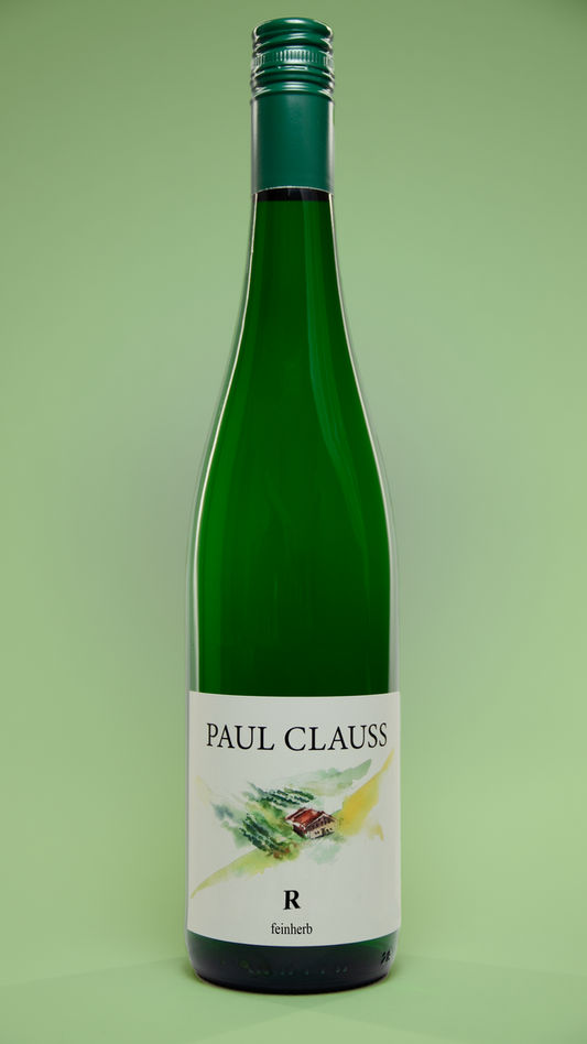 Flasche Paul Clauss Riesling feinherb 2024, Bio-Weißwein aus Ostfildern