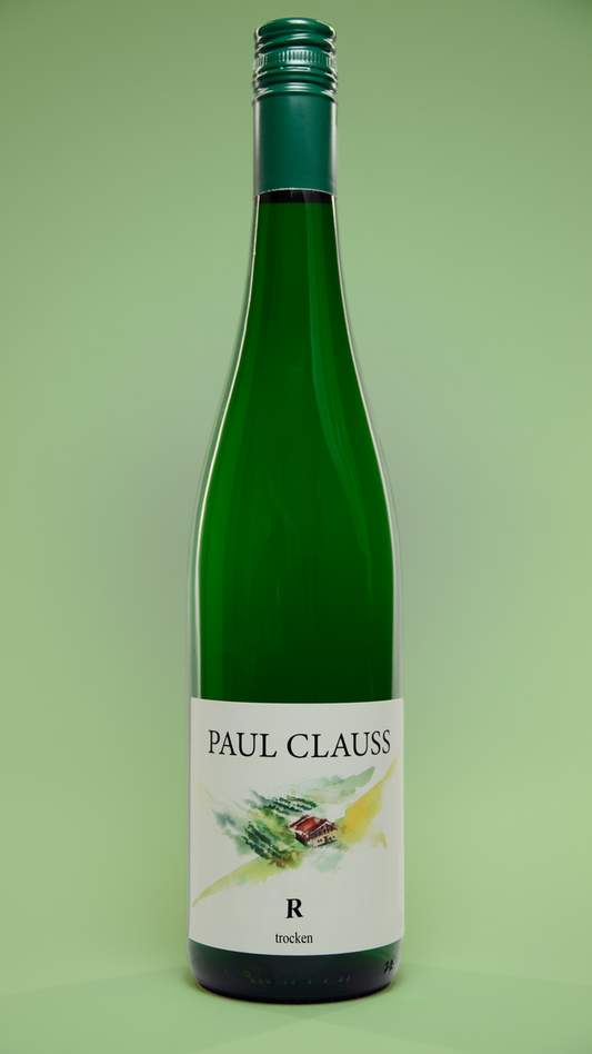 Flasche Paul Clauss Riesling trocken 2023, Bio-Weißwein aus Ostfildern